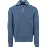 Casa Moda Halfzip Trui Blauw - Heren - Schipperstrui