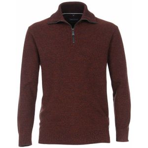 Casa Moda - Half Zip Trui - Bordeaux - Heren