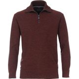 Casa Moda - Half Zip Trui - Bordeaux - Heren