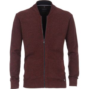 Casa Moda Vest Melange Bordeaux - Heren