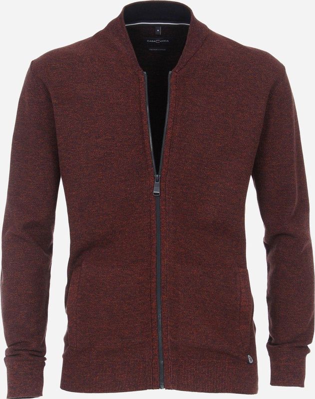 CASA MODA - Comfort Fit Vest - Zwart - Zacht Breisel