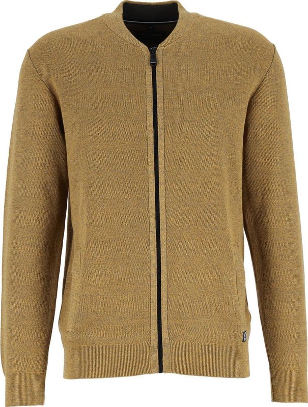 Casa Moda - Vest - Geel - 90% Katoen, 10% Nylon - Regular-Fit