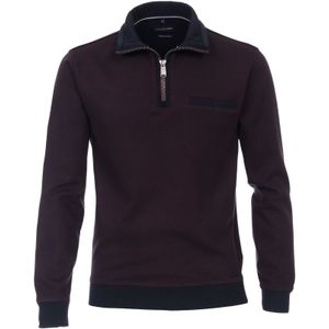 CASA MODA - Heren Sweatshirt - Troyerkraag - Halve Rits