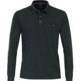 Casa Moda Polo LS Donkergroen - Heren - Longsleeve polo
