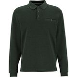 Casa Moda Polo LS Donkergroen - Heren - Longsleeve polo