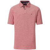 CASA MODA Poloshirt - Rood Melange - Stretch - Korte Mouwen