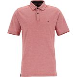 CASA MODA Poloshirt - Rood Melange - Stretch - Korte Mouwen