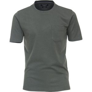 CASA MODA - Comfort Fit - T-shirt - Groen - O-hals, Korte Mouwen, Jersey Weving
