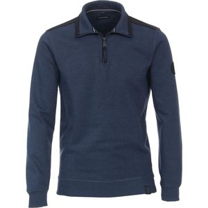 Casa Moda trui met rits blauw