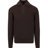 Casa Moda Halfzip Pullover Braun - Größe XL