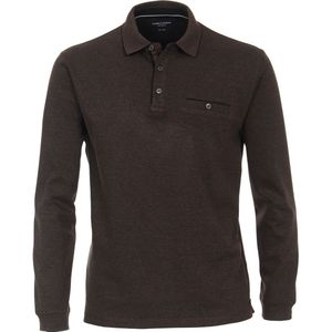 Casa Moda Polo LS Bruin - Heren - Longsleeve polo