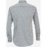 VENTI - Modern Fit - Overhemd - Grijs - Popeline - Strijkvriendelijk
