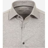 VENTI body fit overhemd, jersey, grijs