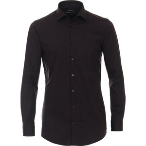 Venti Business hemd lange mouw Zwart Kent Body Fit 123955800/800