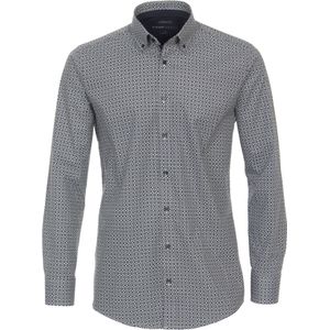 Venti Hyperflex Overhemd blauw, Bedrukt