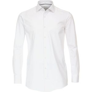 VENTI - Heren Overhemd - Blauw - Jersey - Lange Mouwen