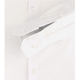 VENTI - Modern Fit Overhemd - Jersey - Wit - Strijkvriendelijk