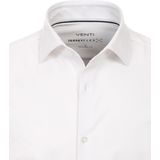VENTI - Modern Fit Overhemd - Jersey - Wit - Strijkvriendelijk