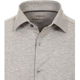 VENTI - Modern Fit - Overhemd - Grijs - Jersey
