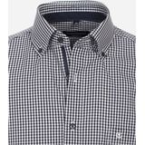 Casa Moda casual overhemd wijde fit navy geruit