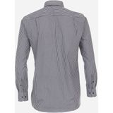 CASA MODA - Comfort Fit - Overhemd - Blauw met Wit Geruit - Popeline