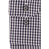 CASA MODA - Comfort Fit - Overhemd - Blauw met Wit Geruit - Popeline