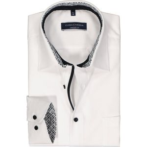 CASA MODA - Comfort Fit - Overhemd - Wit - Strijkvriendelijk - Boordmaat: 42