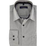 CASA MODA - Comfort Fit Overhemd - Grijs - Katoen - Contrast