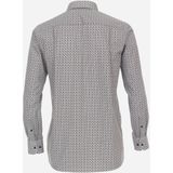 CASA MODA - Comfort Fit Overhemd - Bruin Dessin - Popeline - Strijkvriendelijk