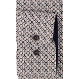 CASA MODA - Comfort Fit Overhemd - Bruin Dessin - Popeline - Strijkvriendelijk