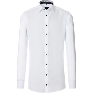 VENTI - Overhemd - Wit - Modern Fit - Mouwlengte 72 cm - Strijkvriendelijk