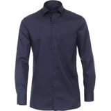 CASA MODA - Overhemd - Blauw - Twill - Extra Lange Mouwen