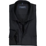 CASA MODA - Comfort Fit - Overhemd - Zwart - Strijkvrij - Mouwlengte 72 cm
