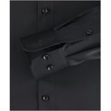 CASA MODA - Comfort Fit Overhemd - Zwart - Mouwlengte 7 - Strijkvrij