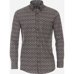 Casa Moda - Overhemd - Bruin - Comfort Fit