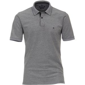 CASA MODA - Comfort Fit - Polo - Grijs - 95% Katoen, 5% Elastaan, Korte Mouwen