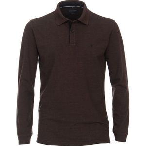 CASA MODA comfort fit polo lange mouw, beige