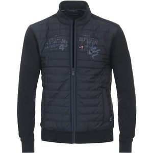 CASA MODA - Vest - Blauw - Gebreid - Wijd Model