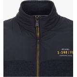 Casa Moda - Vest - Blauw - Katoen - Geprint Design