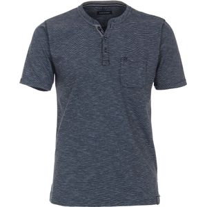 CASA MODA comfort fit heren T-shirt - blauw dessin