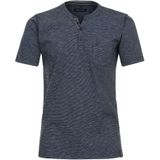 CASA MODA comfort fit heren T-shirt - blauw dessin