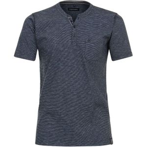 CASA MODA comfort fit heren T-shirt - blauw dessin