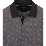 Casa Moda Polo Print - Grijs - Katoen/Polyester - Regular-Fit