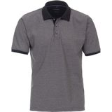 Casa Moda Polo Print - Grijs - Katoen/Polyester - Regular-Fit