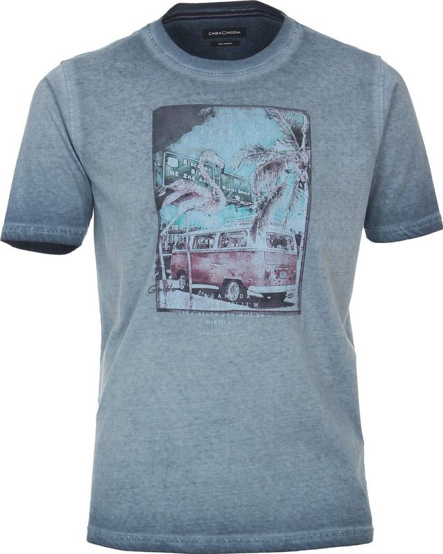 CASA MODA - Comfort Fit - Heren T-shirt - Blauw