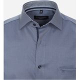 CASA MODA - Modern Fit - Overhemd - Blauw - Twill, Strijkvrij