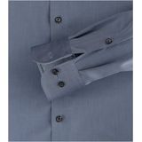 CASA MODA - Overhemd - Blauw - 100% Katoen - Kent Kraag - Lange Mouwen