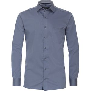CASA MODA - Overhemd - Blauw - 100% Katoen - Kent Kraag - Lange Mouwen