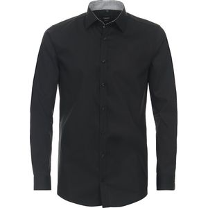 Venti Overhemd zwart, Faux-uni