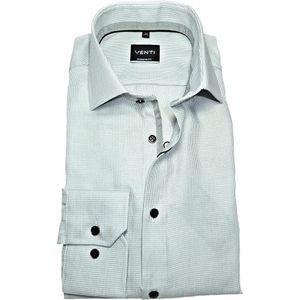 VENTI modern fit overhemd, structuur, grijs